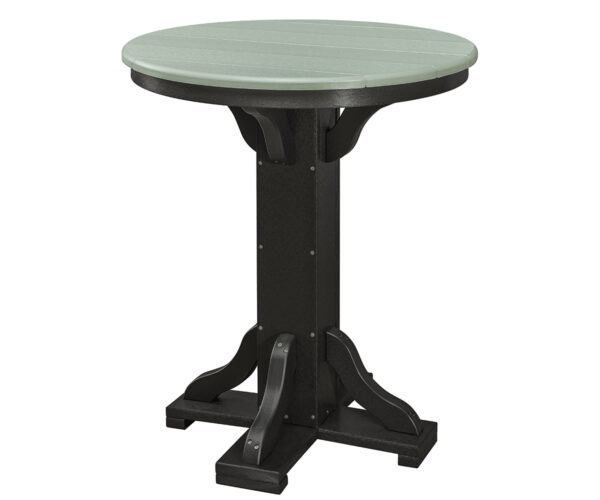 30"Round Table With Square Base