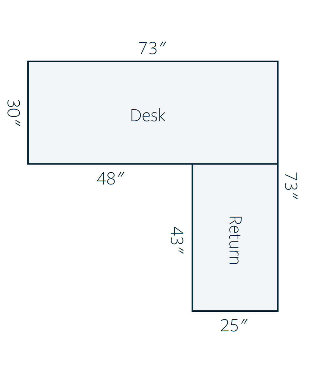 Mission Computer Desk With Return - Image 3