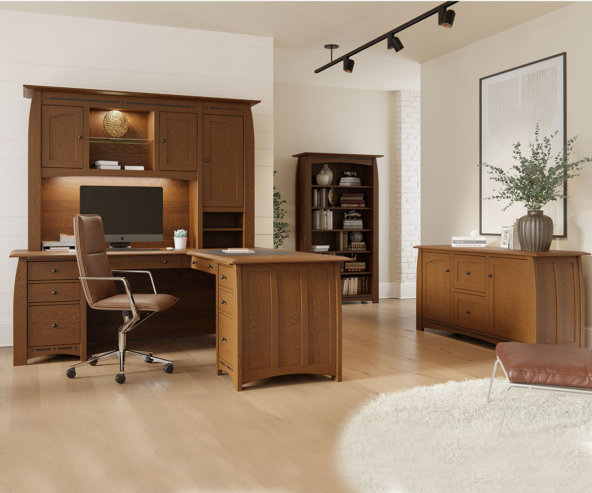 Boulder Creek Curved Top Desk Base - Image 3