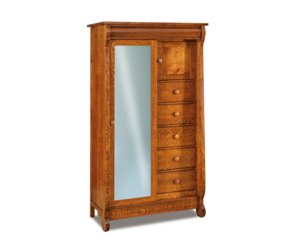 Old Classic Sleigh Sliding Door Chifferobe