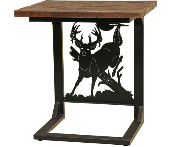 Rustic Sofa Server - Wide; Whitetail Deer