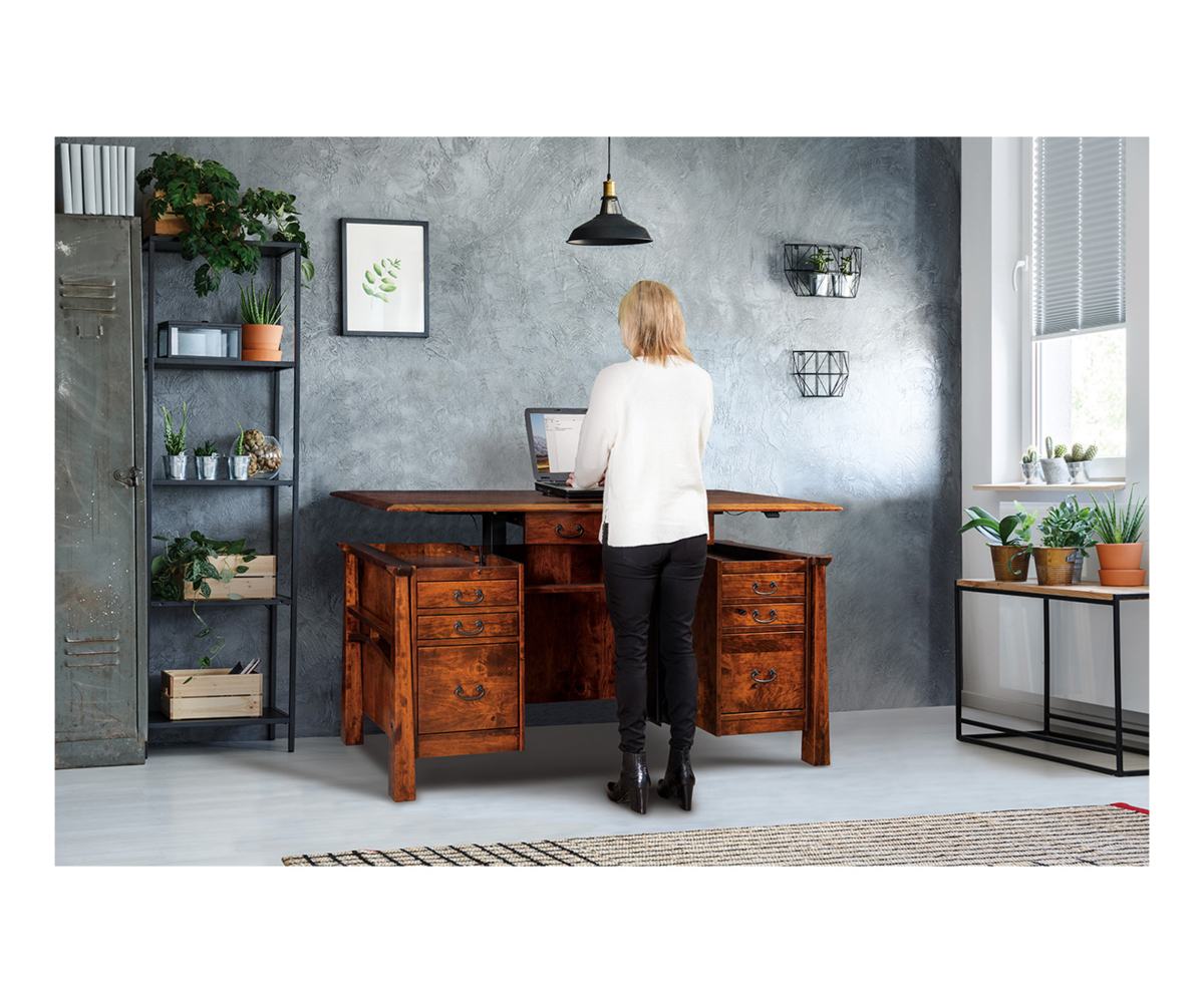 Artesa Sit to Stand Curved Top Desk - Image 3