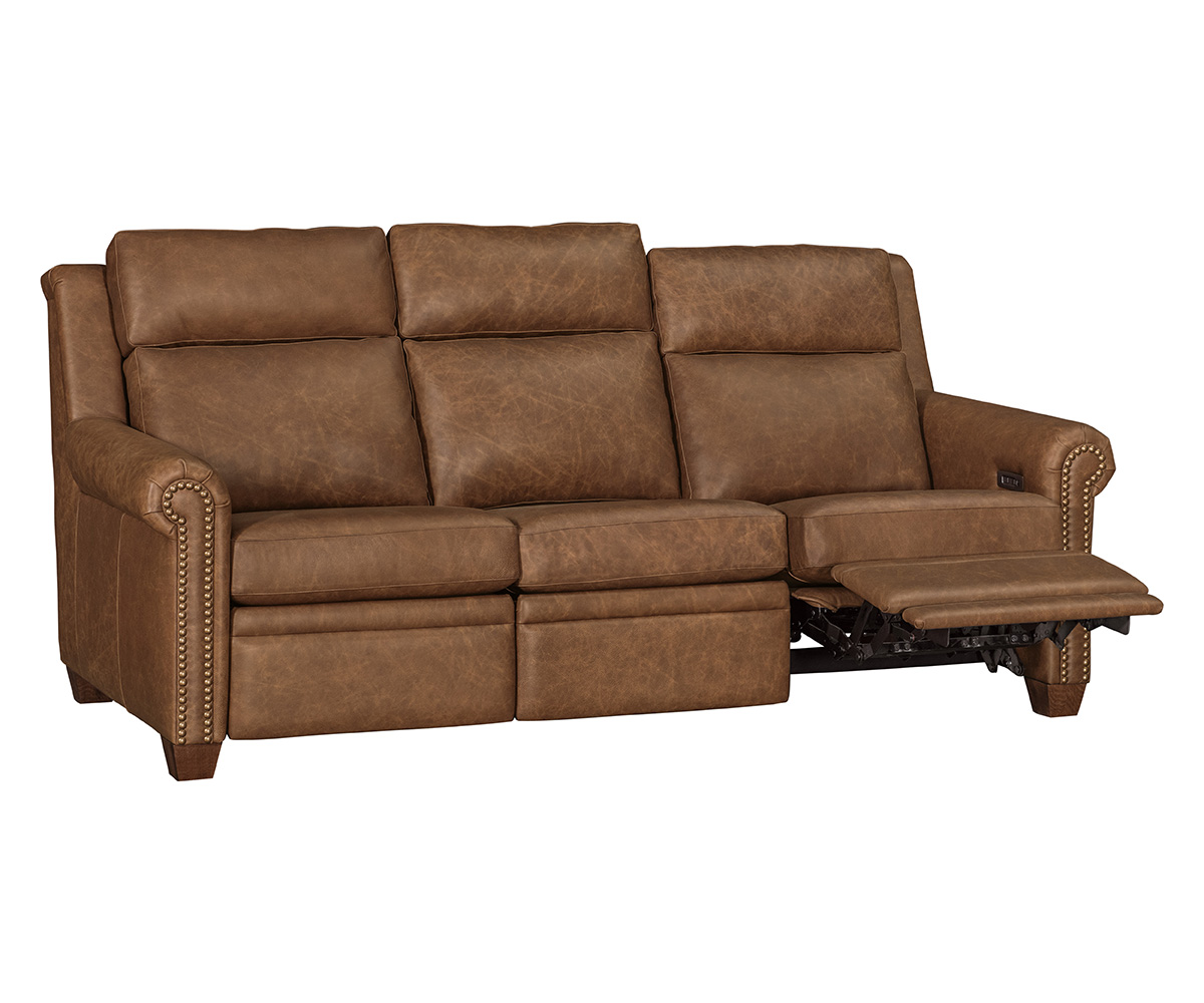 Remington Sofa Recliner with Tilt Headrest - Rolled Arm - Image 2