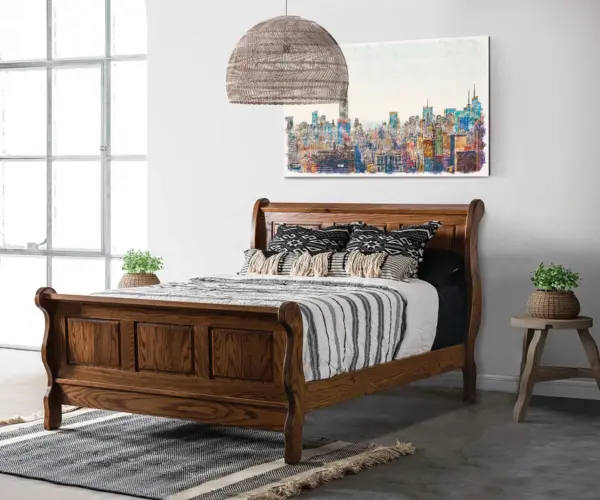Classic Raised Panel Sleigh Bedroom Collection