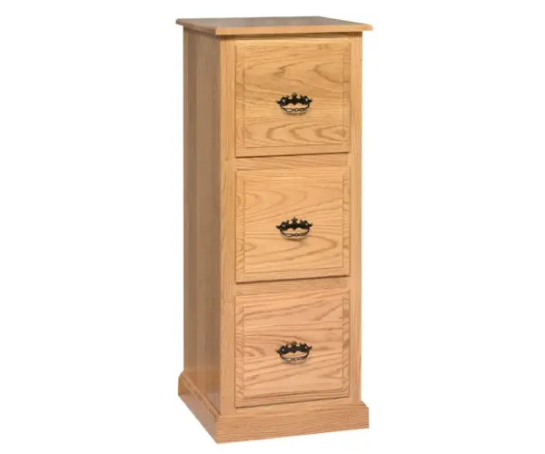 Three Drawer Traditional Filing Cabinet