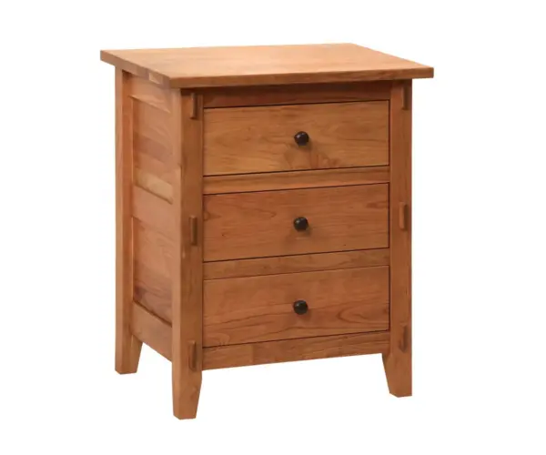 Bungalow 3 Drawer Nightstand